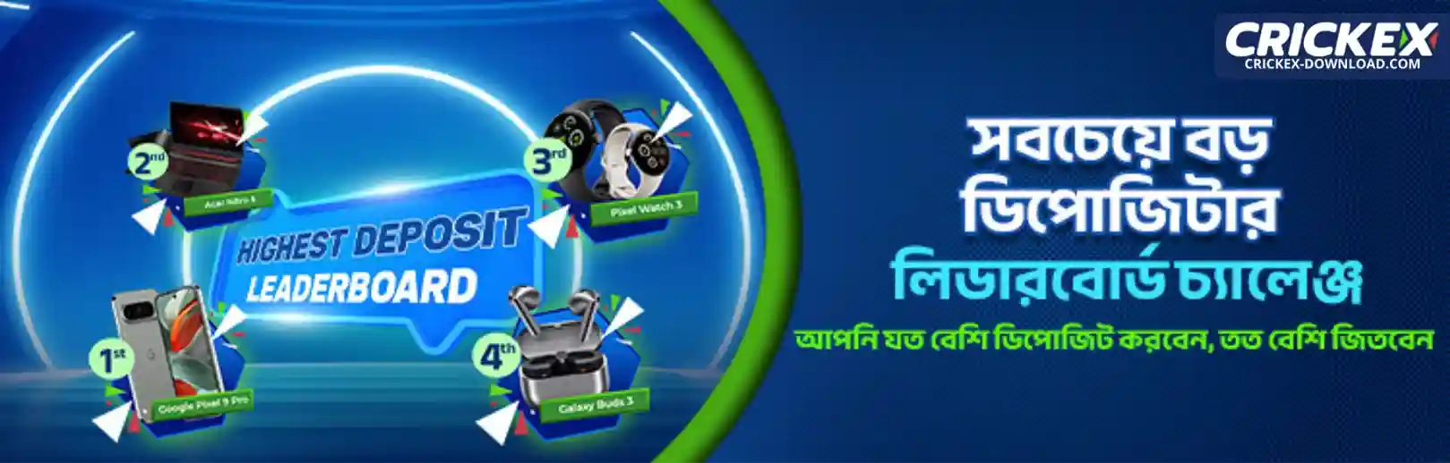 Exclusive weekly promotions and bonus offers for Crickex Bangladesh players.